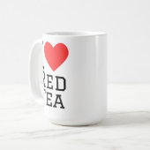 Mug J'adore le thé rouge (Devant gauche)