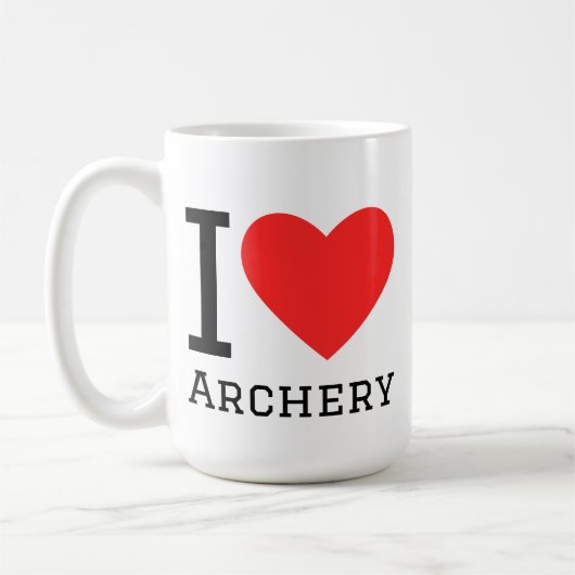 Mug J'adore le tir à l'arc (Gauche)