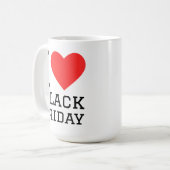 Mug J'adore le vendredi noir (Devant gauche)
