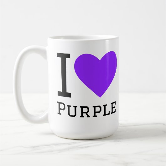 Mug J'adore le violet (Gauche)