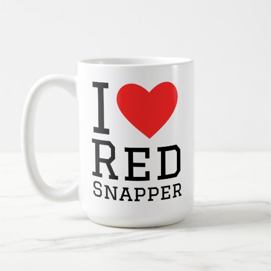 Mug J'adore le vivaneau rouge (Gauche)