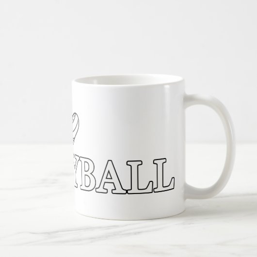 Mug J'adore le volley-ball (Droite)
