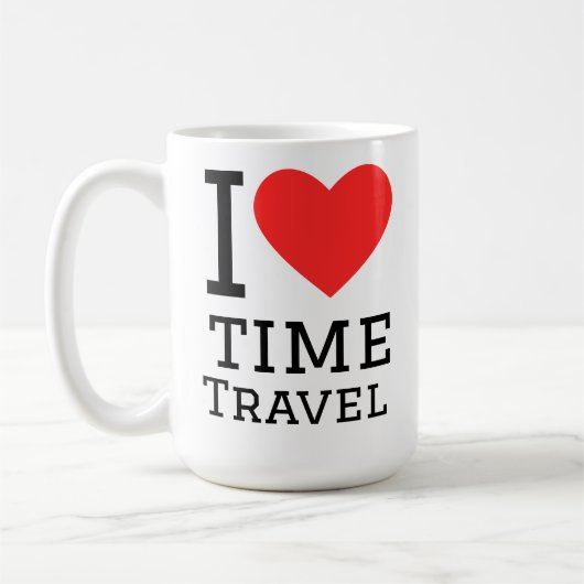 Mug J'adore le voyage dans le temps (Gauche)