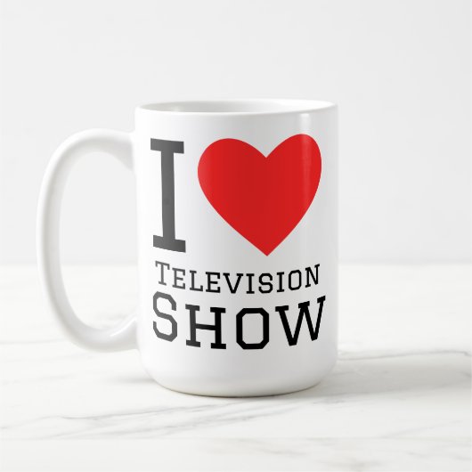 Mug J'adore l'émission de télévision (Gauche)