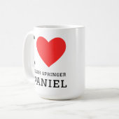 Mug J'adore l'épagneul springer anglais (Devant gauche)