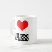 Mug J'ADORE les agrafeuses (Devant gauche)