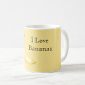 Mug J'adore les bananes (Devant droit)
