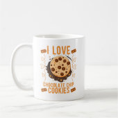 Mug J'adore les biscuits à puce au chocolat (Gauche)