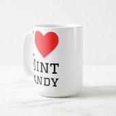 Mug J'adore les bonbons à la menthe (Devant gauche)