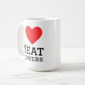 Mug J'adore les brochettes de viande (Devant gauche)