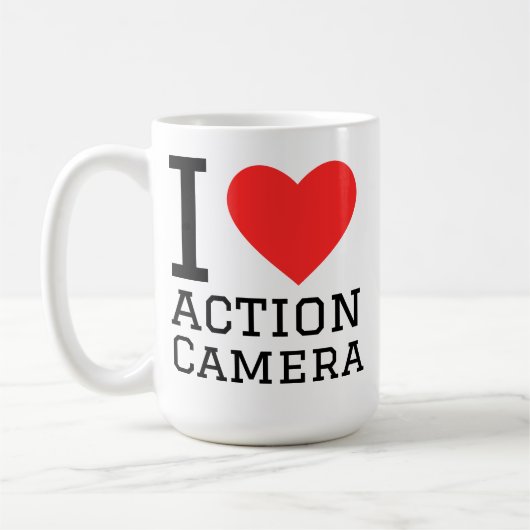 Mug J'adore les caméras d'action (Gauche)
