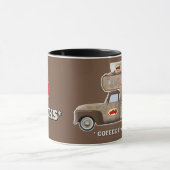Mug J'adore les camions (camions à CAFE) (Centre)