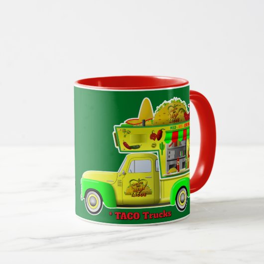 Mug J'adore les camions (camions TACO) (Devant droit)