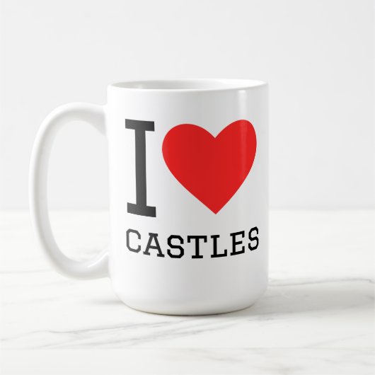 Mug J'adore les châteaux  (Gauche)