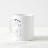 Mug J'adore les chats drôles. Parfait pour les amoureu (Devant gauche)