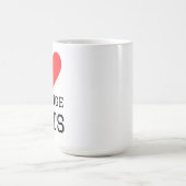 Mug J'adore les chats orange (Centre)