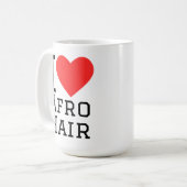 Mug J'adore les cheveux Afro (Devant gauche)