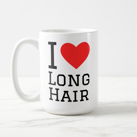 Mug J'adore les cheveux longs (Gauche)