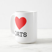 Mug J'adore les chèvres (Devant gauche)