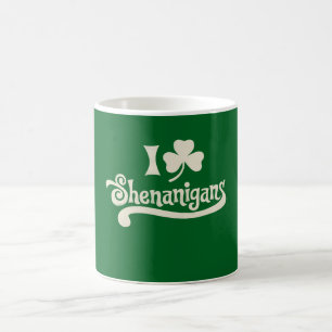 Mug J'adore les Clover Shamrock St Patrick's Shenaniga