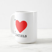 Mug J'adore les cockatiels (Devant gauche)