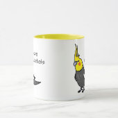 Mug J'adore les cockatiels gris normal (Centre)