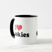 Mug J'adore les cookies (Devant gauche)