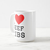 Mug J'adore les côtes de boeuf (Devant gauche)