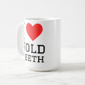 Mug J'adore les dents en or (Devant gauche)