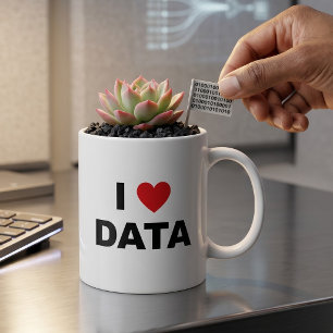 Mug J'adore les Données Tasse de Café Geek
