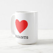 Mug J'adore les faisans (Devant gauche)