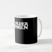 Mug J'adore les femmes plus âgées, j'aime Groovy (Devant droit)