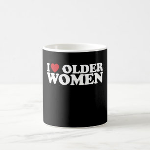 Mug J'adore les femmes plus âgées, j'aime Groovy