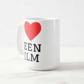 Mug J'adore les films d'adolescents (Devant gauche)