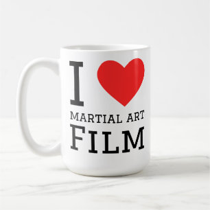 Mug J'adore les films d'arts martiaux 