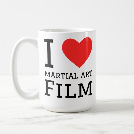 Mug J'adore les films d'arts martiaux (Gauche)