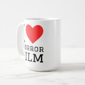 Mug J'adore les films d'horreur (Devant gauche)