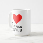 Mug J'adore les films dystopiques (Devant gauche)