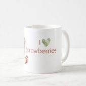 Mug J'adore les fraises (Devant droit)