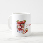 Mug J'adore les fraises (Devant gauche)