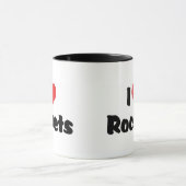 Mug J'adore les fusées Heart - Exploration spatiale (Centre)