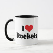 Mug J'adore les fusées Heart - Exploration spatiale (Gauche)