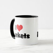 Mug J'adore les fusées Heart - Exploration spatiale (Devant gauche)
