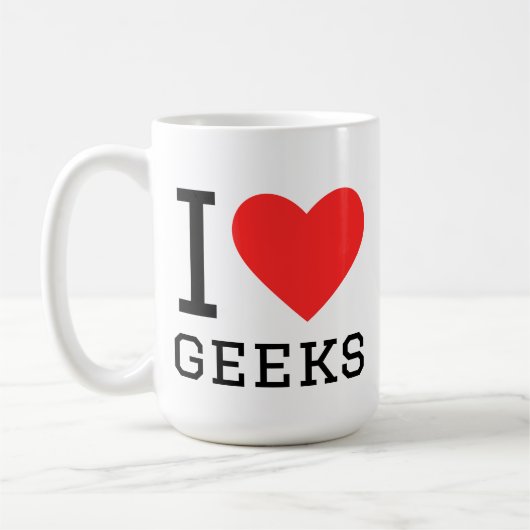 Mug J'adore les geeks  (Gauche)