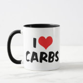 Mug J'adore les glucides (Gauche)