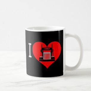 Mug J'adore les gros camions Semi-remorque camionneur