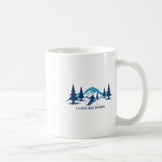 Mug J'adore les grosses décharges Funny Snow Ski Resor (Droite)