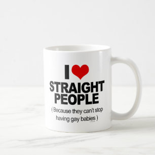Mug J'adore les hétérosexuels parce qu'ils ne peuvent