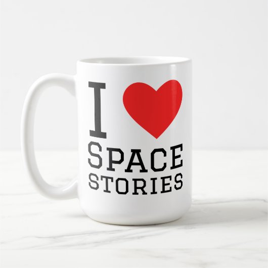 Mug J'adore les histoires de l'espace (Gauche)