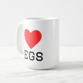 Mug J'adore les jambes (Devant gauche)